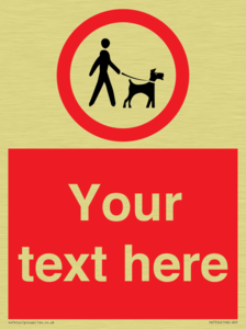 Custom Road regulatory dogs on leads